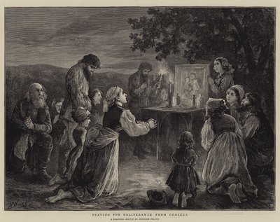 Orando por la liberación del cólera de Henry Woods